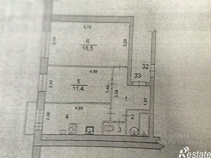 2-комн квартира ул им. Грибанова, 2а,  д. 2а