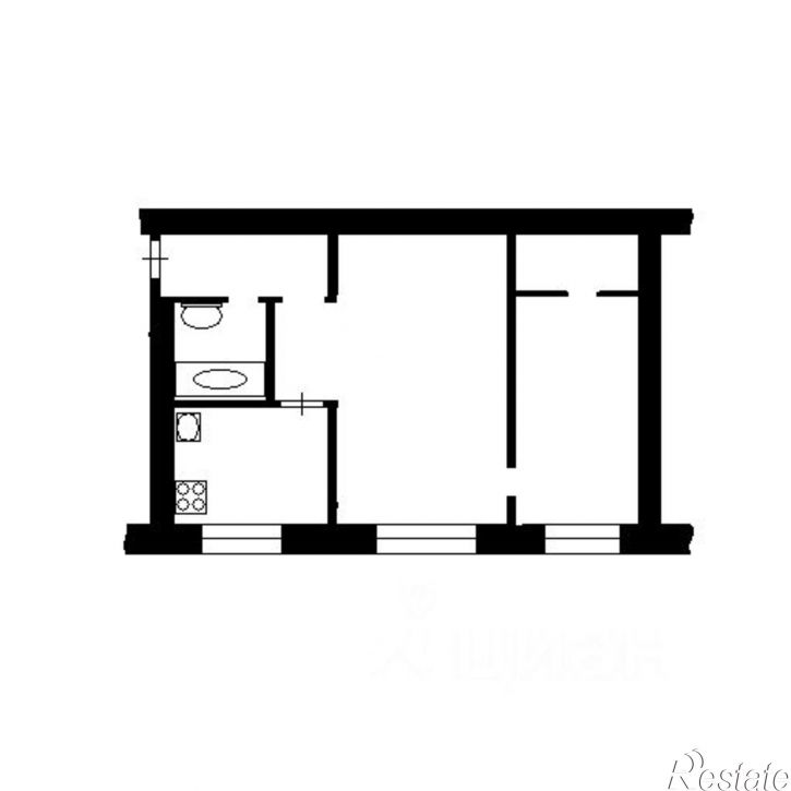 2-комн квартира ул Алексеевская, 13,  д. 13