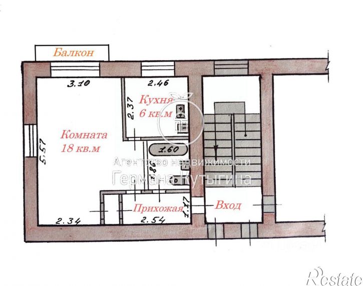 1-комн квартира ул Комитетская, 36а,  д. 36а