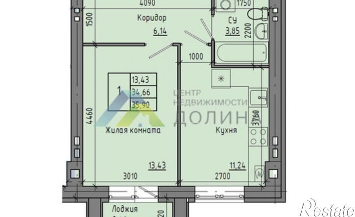 1-комн квартира улица Иссы Плиева, 4