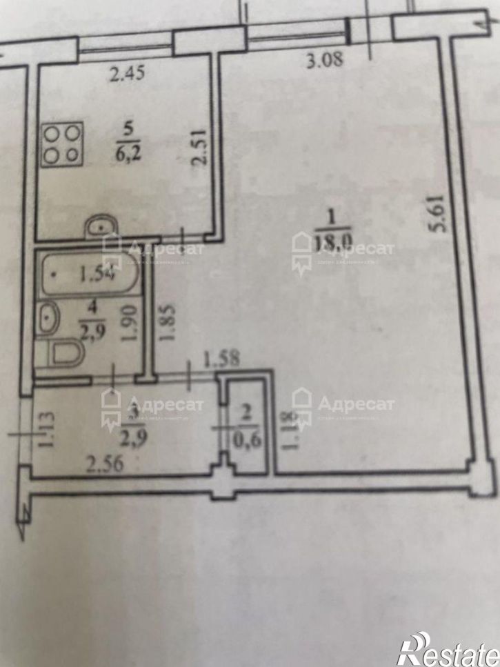 1-комн квартира ул. Закавказская,  д.7