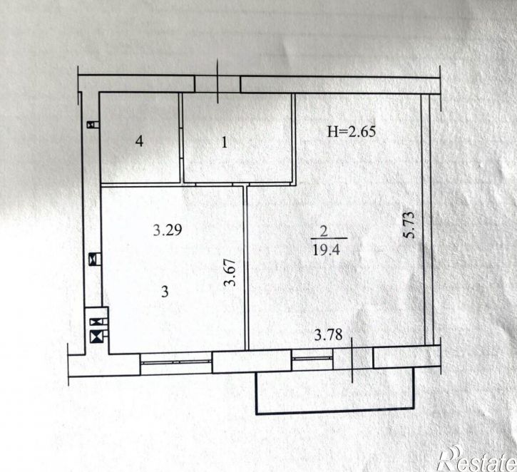 1-комн квартира улица Курсекова, 6,  д. 6