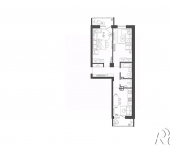 2-комн, 61 кв м, этаж 4/19 улица Гаря Хохлова, 1