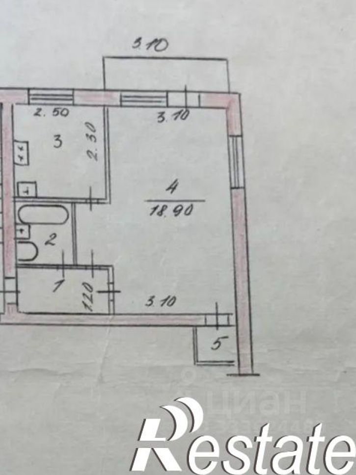 1-комн квартира Даугавская улица, 4А,  д. 4А