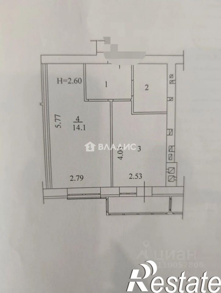 1-комн квартира улица Химина, 10Б,  д. 10Б