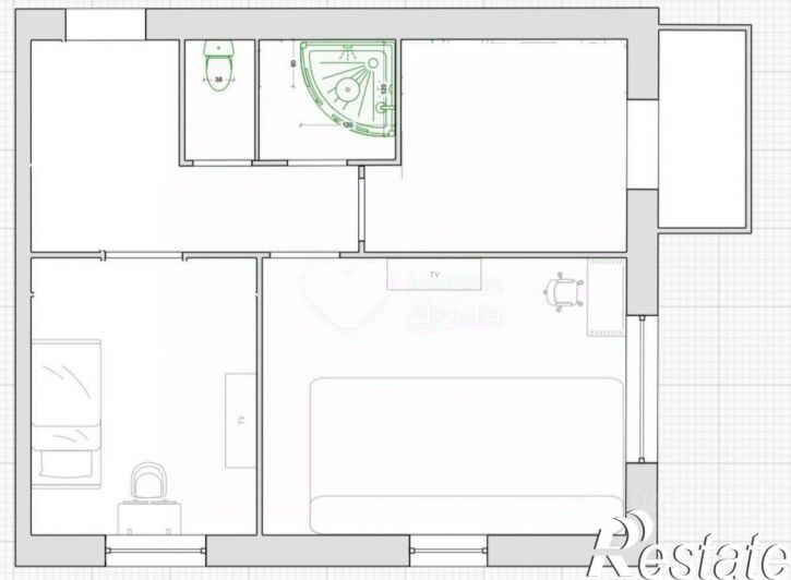 2-комн квартира улица Грибанова, 24,  д. 24