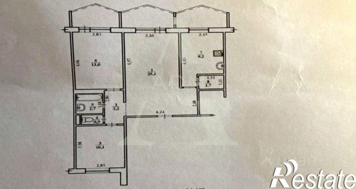 3-комн квартира улица Кирова, 92,  д. 92