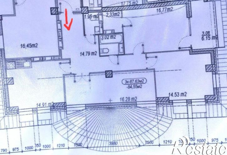 3-комн квартира улица Пархоменко, 2А,  д. 2А