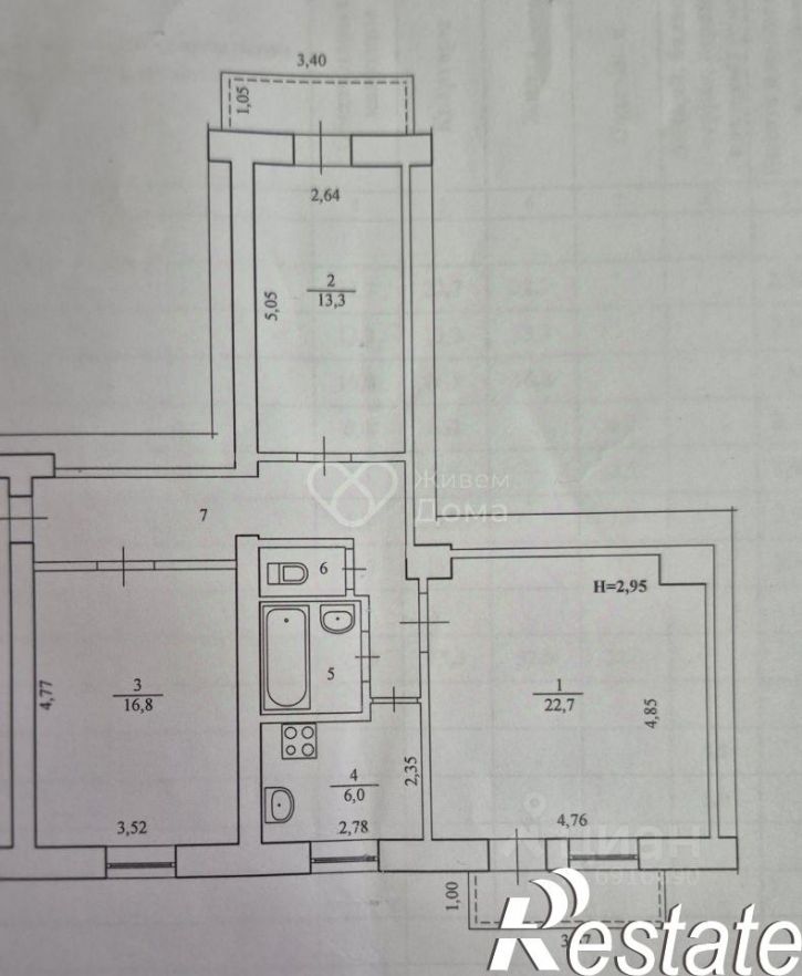 3-комн квартира проспект Ленина, 125,  д. 125