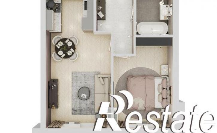 2-комн квартира в новом доме улица Клары Цеткин, 1А,  д. 1А