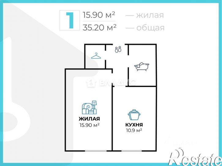 1-комн квартира улица Тракторостроителей, 29/1,  д. 29/1