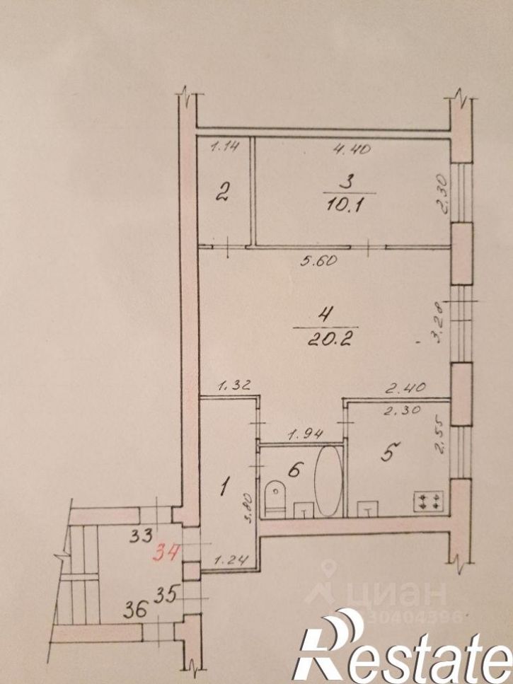2-комн квартира Казахская улица, 19,  д. 19