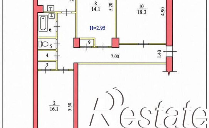 3-комн квартира проспект Ленина, 203,  д. 203
