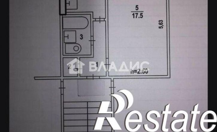 1-комн квартира Пролетарская улица, 25,  д. 25