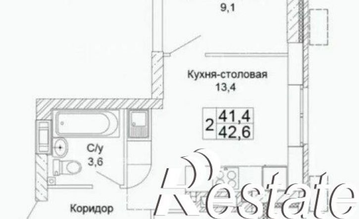 2-комн квартира улица 70-летия Победы, 22,  д. 22