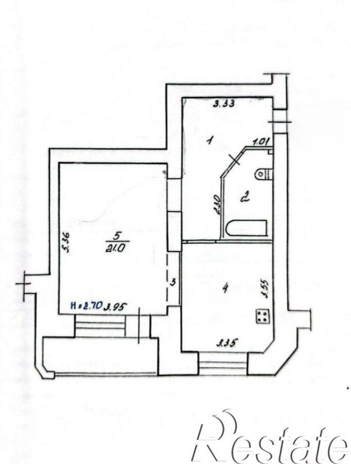 1-комн квартира ул. Краснознаменская,  д.25