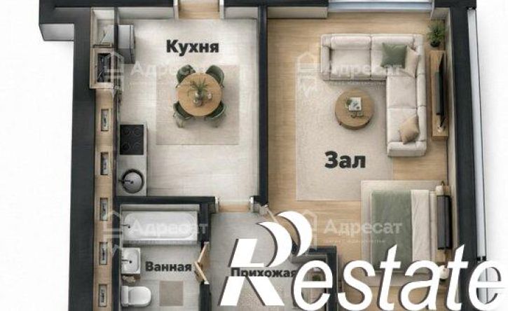 1-комн квартира улица 35-й Гвардейской дивизии, 40,  д. 40